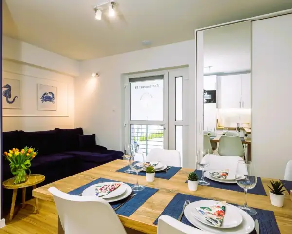 Niebieskie Apartamenty Poddąbie 350 m do plaży 