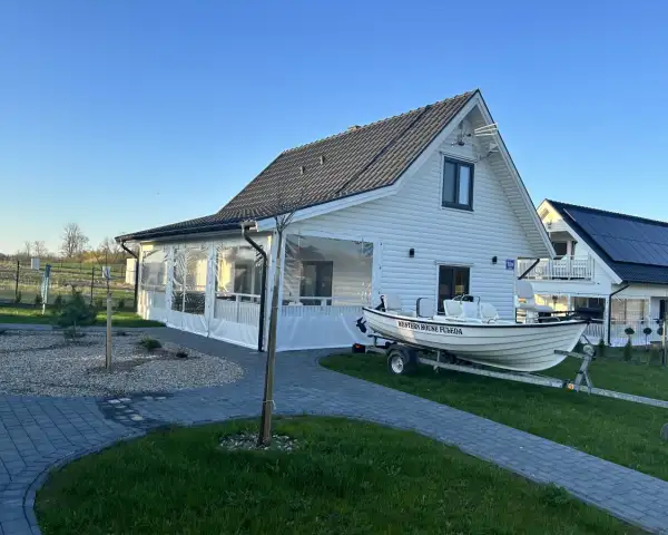 Domek Fuleda Mazury Sauna Jacuzzi Kominek 