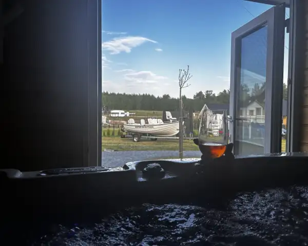 Domek Fuleda Mazury Sauna Jacuzzi Kominek 