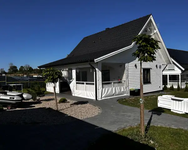 Domek Fuleda Mazury Sauna Jacuzzi Kominek 