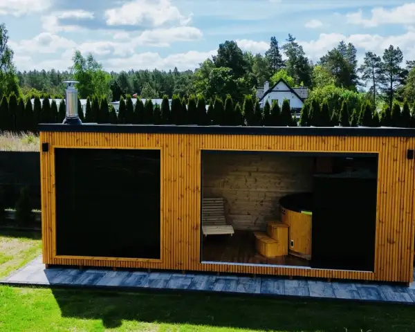 Sauna Jacuzzi jezioro,rzeka Brda,Las, Kaszuby