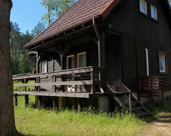 Domek u Bartnika dla 6-7 osób | Mazury | Basen, sauna i jacuzzi |
