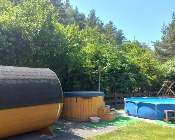 Domek całoroczny z kominkiem - Kaszuby