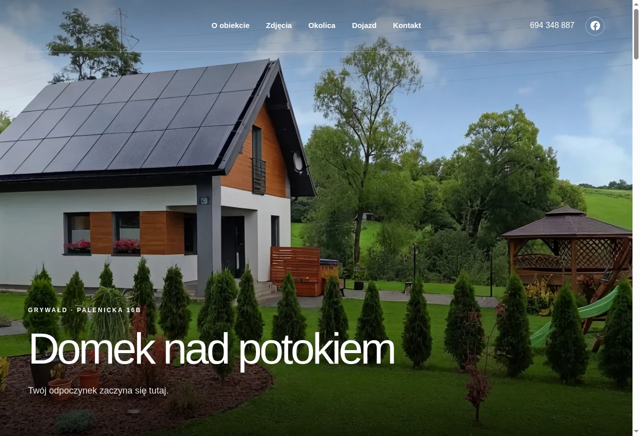 Podgląd strony: Domek nad potokiem